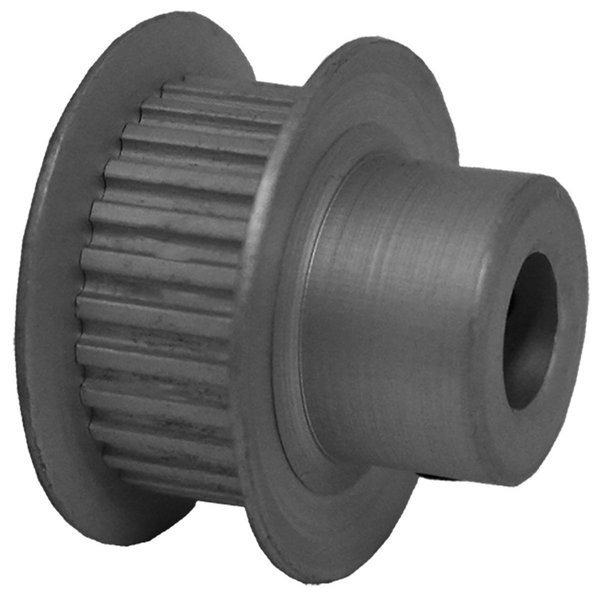 B B Manufacturing 28MP025-6FA3, Timing Pulley, Aluminum, Clear Anodized,  28MP025-6FA3